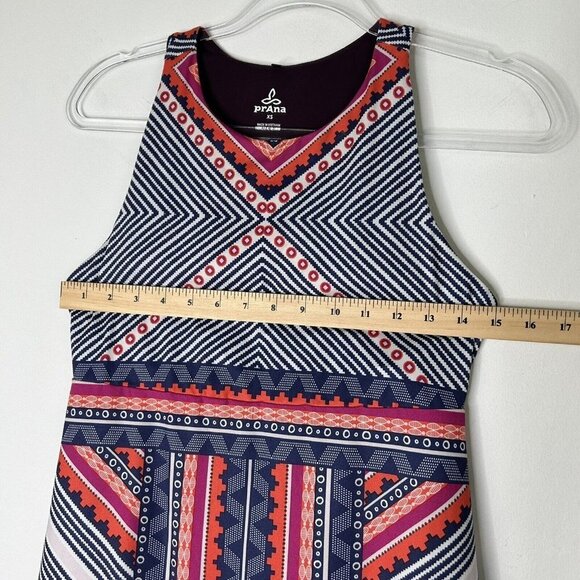 Prana Ariel Dress Womens Size XS Geometric Shelf Bra Racerback - Picture 4 of 10